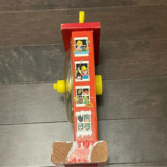 Vintage 1960s Fisher Price Music Box Teaching Clock - Picture 3 of 8